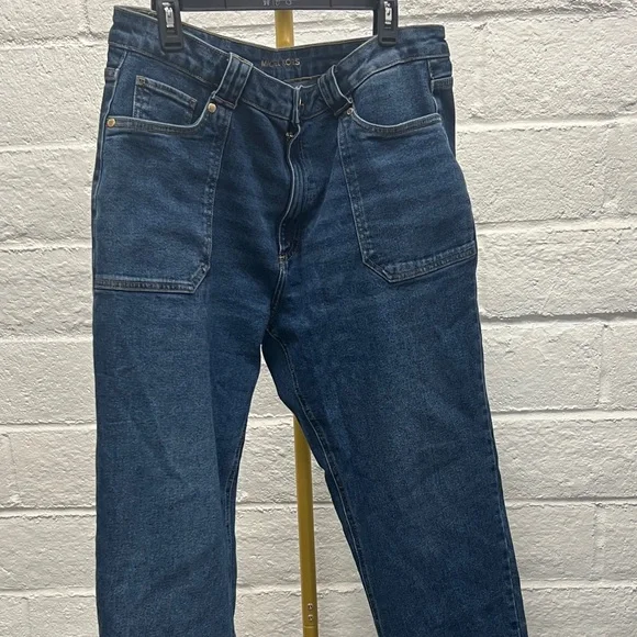 Michael Kors Dark Blue Relaxed Jeans - Picture 1 of 3